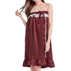 eline Lizzy 絲質高爾夫罩衫 F, 酒紅色, 1個