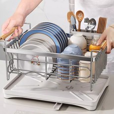 American Road 304不鏽鋼瀝水大容量碗盤瀝水架 RK1978, 混合色