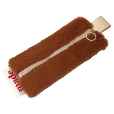 POPO FANCY 柔軟Soft Made毛絨筆袋, 棕色, 1個