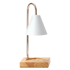 E Store 融蠟燈 原木極簡風 附鹵素燈泡 簡白色 安全 可調光