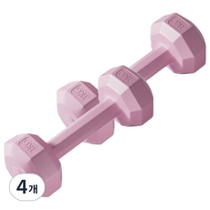 코레시스 예쁜 파스텔톤 홈트용 아령 핑크, 4개, 3kg