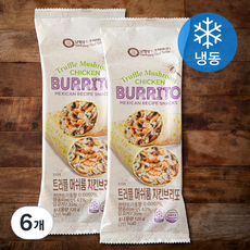 남향푸드또띠아 트러플 머쉬룸 치킨 브리또(냉동), 125g, 1개입, 6개