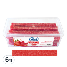 비달 사우어 딸기 벨트 젤리, 290g, 6개