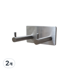 청년리빙 드라이기 거치대, 실버, 2개