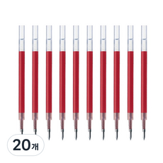 ZEBRA 斑馬牌 中性筆替芯 JF 0.38mm, 紅色, 20個