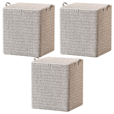 衣物收納袋 150L, 灰色, 3個