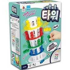 코리아보드게임즈 비틀비틀 타워 보드게임, 혼합색상, 1개