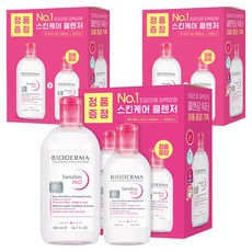 BIODERMA Sensibio H2O卸妝水組 500ml+250ml, 3組