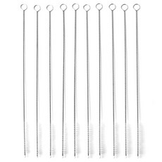 Tree 스테인리스 빨대 세척솔 26cm, 10개, 혼합색상