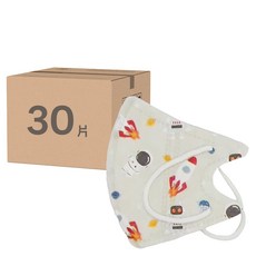 億宏 立體醫用口罩 兒童款 未滅菌 單片裝 11.5 x 14cm, 太空樂園, 30個, 1盒