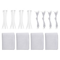 추락방지 난간 계단 그물 안전 보호망, 4개, 화이트