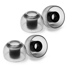 AZLA Crystal Standard 液態矽膠 LSR 相容耳塞 L 2組, Clear Gray, 單一商品