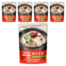 교동식품 부산식 돼지국밥, 500g, 5개