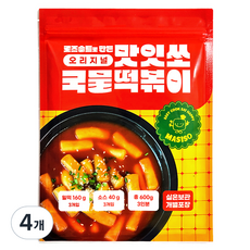 Masiso 湯式辣炒年糕 原味 3人份, 600g, 4個