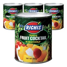 리치스 트로피칼 후르츠 칵테일 원터치, 850g, 4개