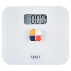 SAMPO 聲寶 免電池體重計, 1個, 白色, BF-L2403ML