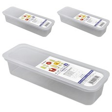 NAKAYA 保鮮盒 K581-1 透明 630ml, 3個, 1組