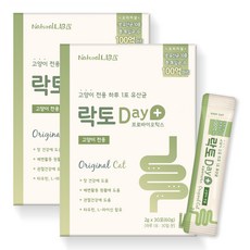 네츄럴랩 고양이 락토데이 오리지널 영양제, 60g, 관절+장건강, 2개