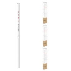 SIMBALION 雄獅 平安籤筆圓桿塗頭鉛筆 圓桿塗頭 HB, 白色, 36支