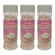 브레드가든 스프링클 드라제 펄스 핑크, 45g, 3개