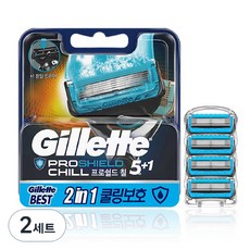 Gillette 吉列 超鋒刮鬍刀片, 4件, 2套