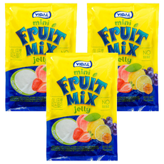 [쿠팡수입] 비달 미니 프룻 믹스 젤리, 375g, 3개