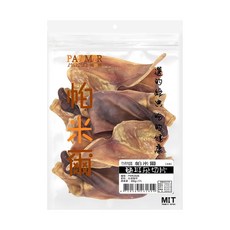 PARMIR 帕米爾 犬用豬耳朵切片 天然手作 低溫烘焙 多元化複合健康膳食, 豬耳朵切片, 260g, 1包