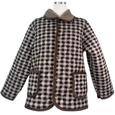 The Flow Commerce 女款奶奶風小碎花絎縫保暖輕量夾克