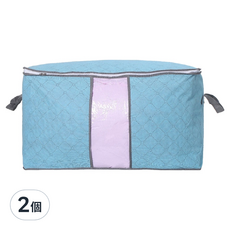 小麥購物 繽紛竹炭衣物棉被收納袋 L2353, 2個