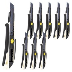 다다 SK5 블랙 고강도 커터 WIDE BLADE 커터칼 대형 18mm, 혼합 색상, 9개