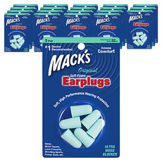 MACK'S Original泡棉耳塞, 20組, 3副