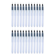 柔軟水筆刷 04 筆尖 12件組, 150mm, 2套