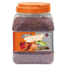 UP AQUA 雅柏 龍魚專用飼料, 1kg, 1桶