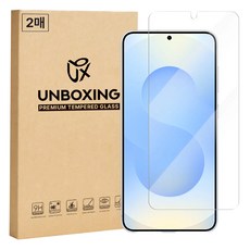 언박싱 갤럭시 풀커버 강화유리 휴대폰 액정보호필름 2p 세트, 1세트