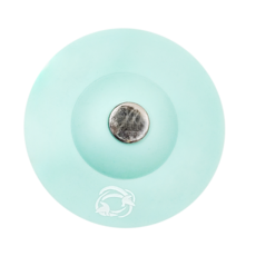 E.dot 防臭按壓自動排水孔蓋, 直徑10cm, 藍綠色