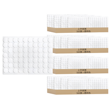 無痕壓克力貼/雙面膠/圓形貼/透明貼紙/雙面膠帶/圓點貼紙/透明雙面膠/圓形雙面膠/壓克力貼 100g 225 x 165 x 1mm 560張, 透明色, 4捲