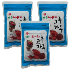 해가원 매운 깨끗한 고추가루, 100g, 3개