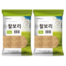 대구농산 건강한밥상 국산 찰보리쌀, 2kg, 2개