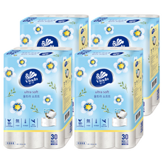 Vinda 維達 Bingo薰衣草3層天然紙漿捲筒衛生紙 30m, 30件, 4個