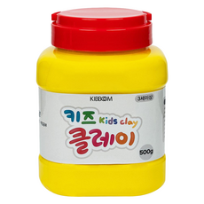 KIBBOM 兒童黏土桶, 1罐, 500g, 黃色