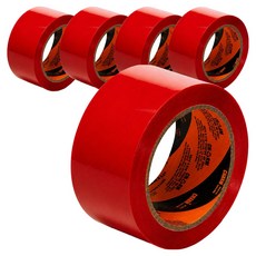 Sinil Tape 彩色封箱膠帶 48mm x 40m, 5個, 紅色