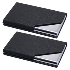 민코 명함 케이스 2p M707, 1단, 블랙