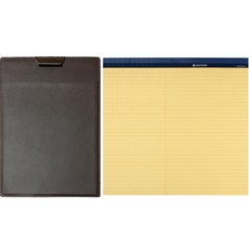 OXFORD 40頁筆記本 A4 10入+A4筆記本皮夾, 1組, 黃色(活頁紙)+隨機出貨(活頁夾 皮革款)