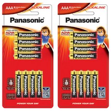 파나소닉 알카라인 AAA 건전지, 8개입, 2개