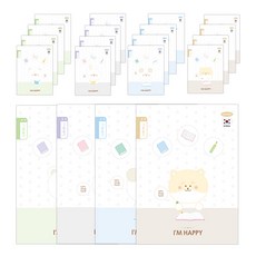 PENPIA 男童雙面繪圖日記本, 隨機出貨, 20入