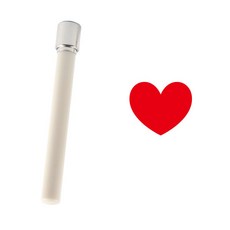 DESIGN AGIT Milky 長型印章 Large 表情符號 新款愛心1, 紅色, 1個