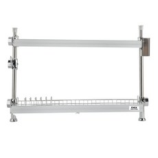 ENEX 鋁製支柱式碗盤瀝水架 600, 2層, 1個, 銀色