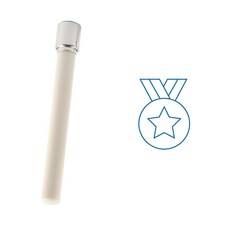 DESIGN AGIT Milky 長款印章 Large 表情符號獎牌, 1個, 藍色