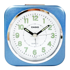 CASIO 卡西歐 方形鬧鐘 TQ-143S-2D, 藍色