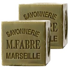 MARIUS FABRE 法鉑馬賽肥皂 橄欖油經典馬賽皂 復古, 400g, 2個